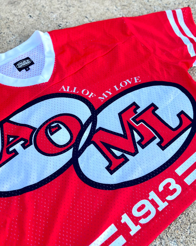Delta ‘AOML’ Mesh Jersey (Oversized +Cropped)