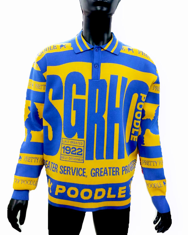 SGRHO Knit Rugby Oversized Polo