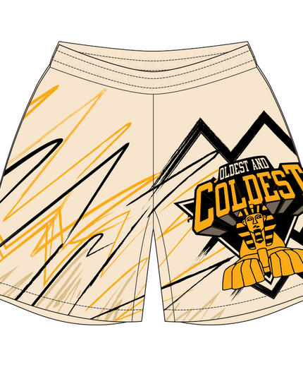Oldest and Coldest NBA Inspired Retro Mesh Shorts