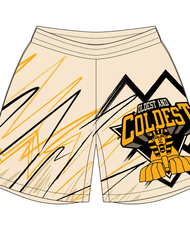 Oldest and Coldest NBA Inspired Retro Mesh Shorts