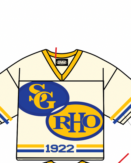 SGRHO cream Mesh Jersey (Oversized +Cropped)