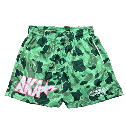 AKA Bape Inspired Camo Mesh Shorts