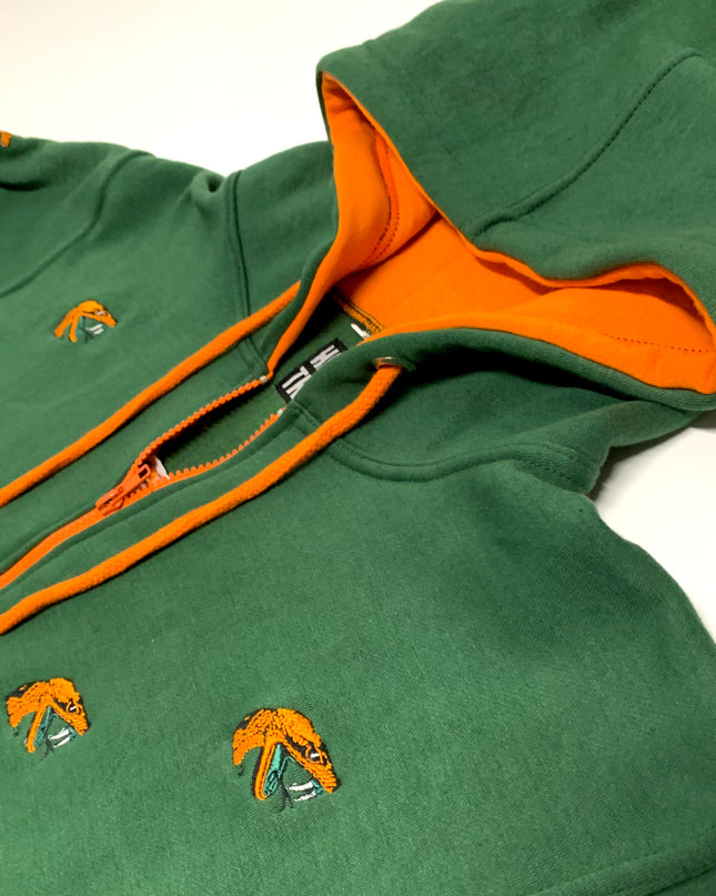 FAMU All Over Logo Embroidered Zip Jacket