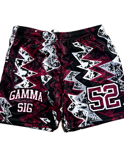 Gamma Sig Zig Zag Mesh Shorts